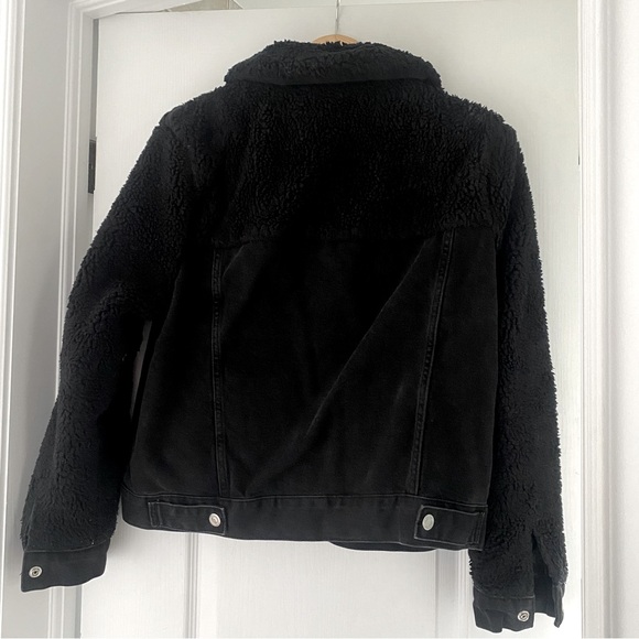 Topshop hybrid jean fur jacket - Picture 4 of 5